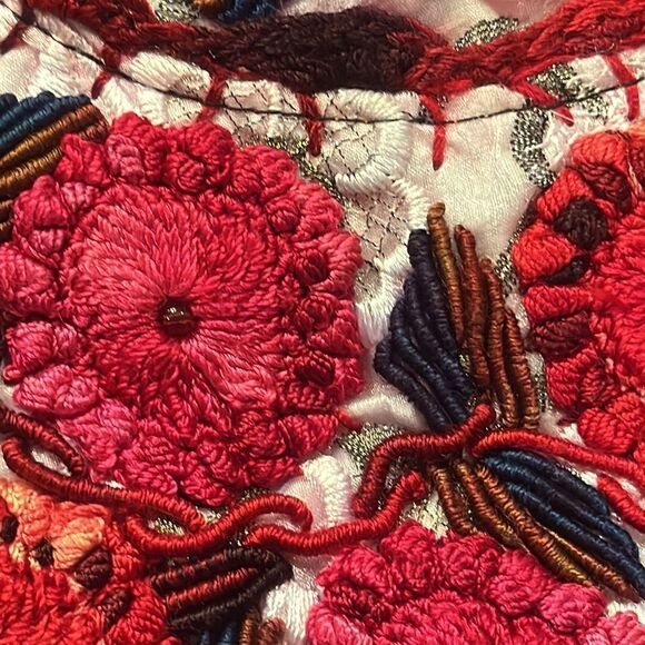 Boho Crocheted Tote Bag Shoulder Bag Beach Tote Overnight Open Inside Zip - Picture 9 of 9